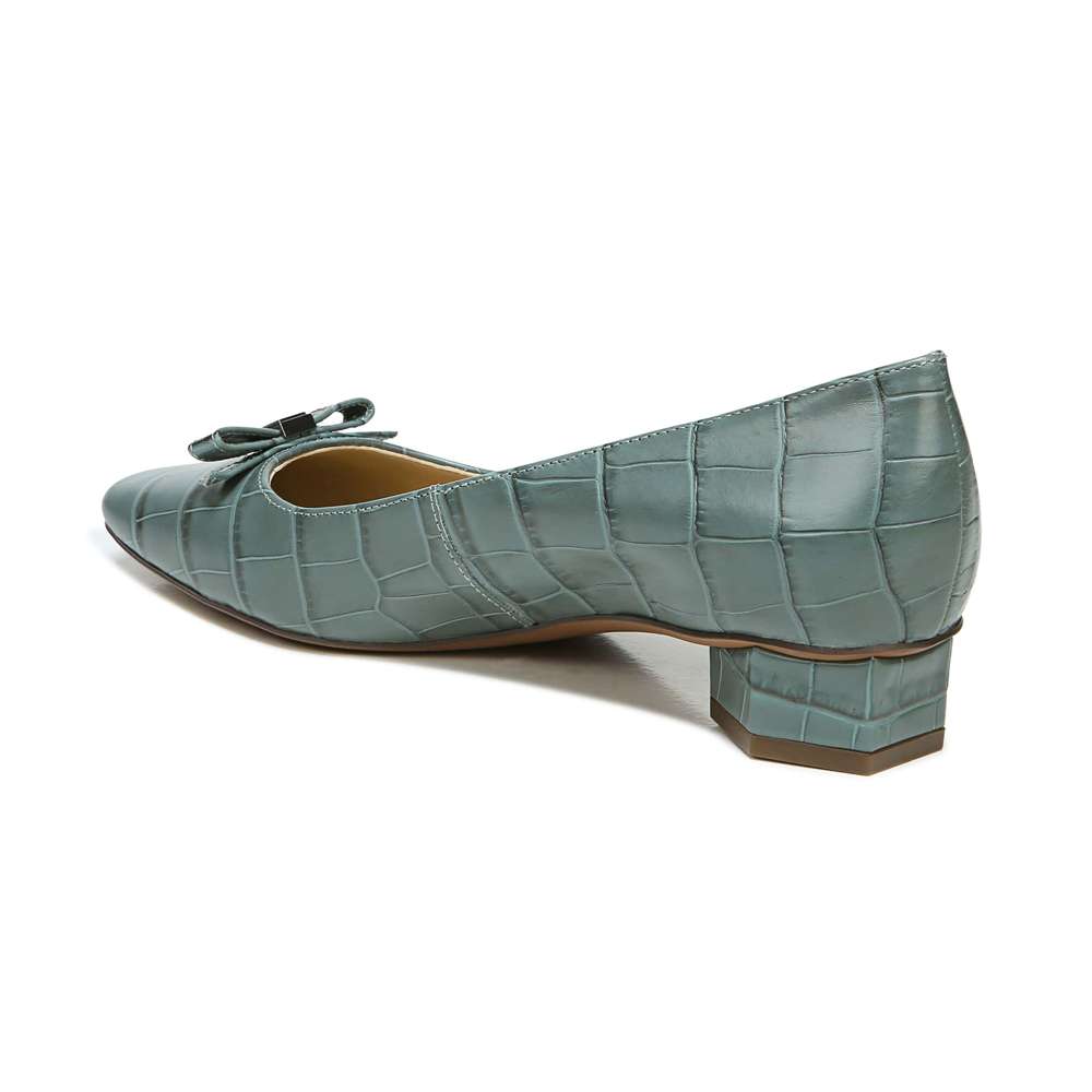 Flavia Block Heel - Dragonfly Croc