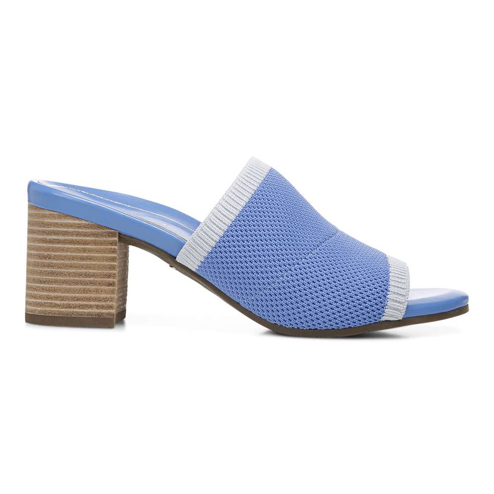 Fleur Heeled Sandal - Azure
