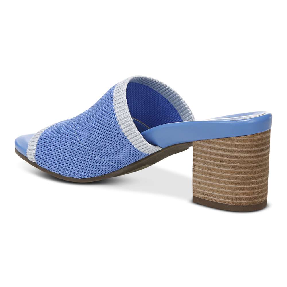 Fleur Heeled Sandal - Azure