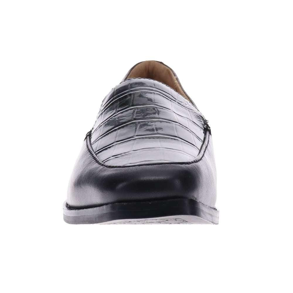 Fran Loafer - Black/Steel Croc