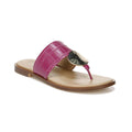 Frankie Toe Post Sandal - Hibiscus Croc