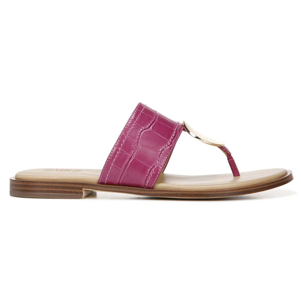 Frankie Toe Post Sandal - Hibiscus Croc
