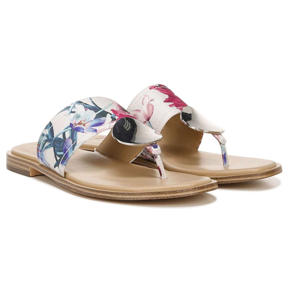 Frankie Toe Post Sandal - Pink Floral