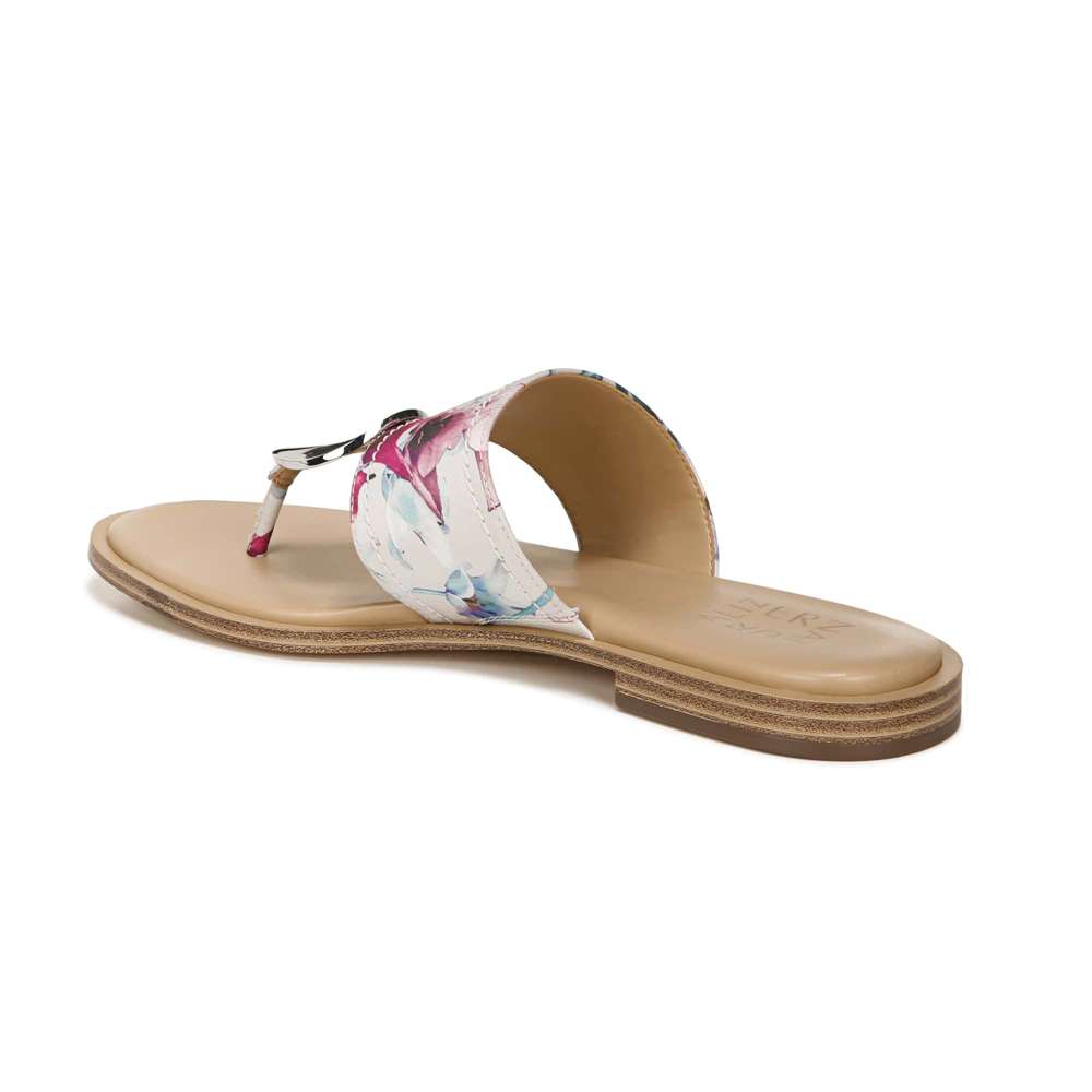 Frankie Toe Post Sandal - Pink Floral