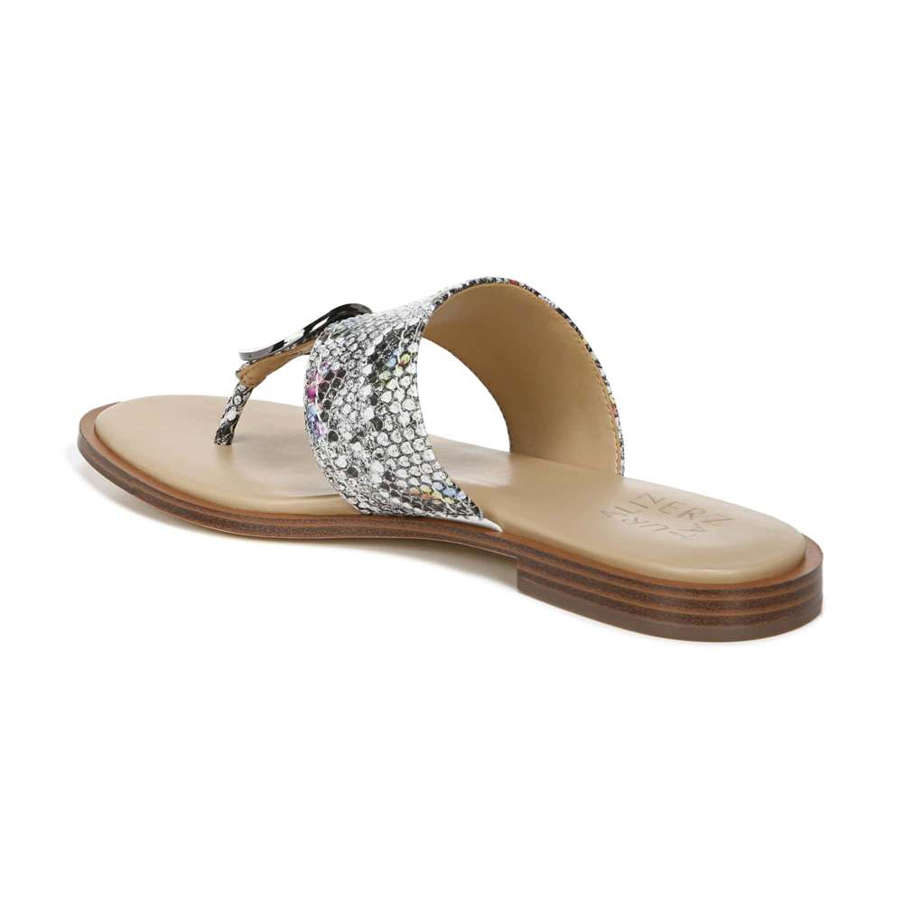 Frankie Toe Post Sandal - Snake Multi