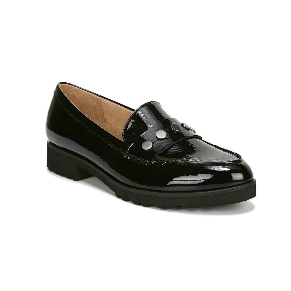 Gaia Slip-On Loafer - Black Patent