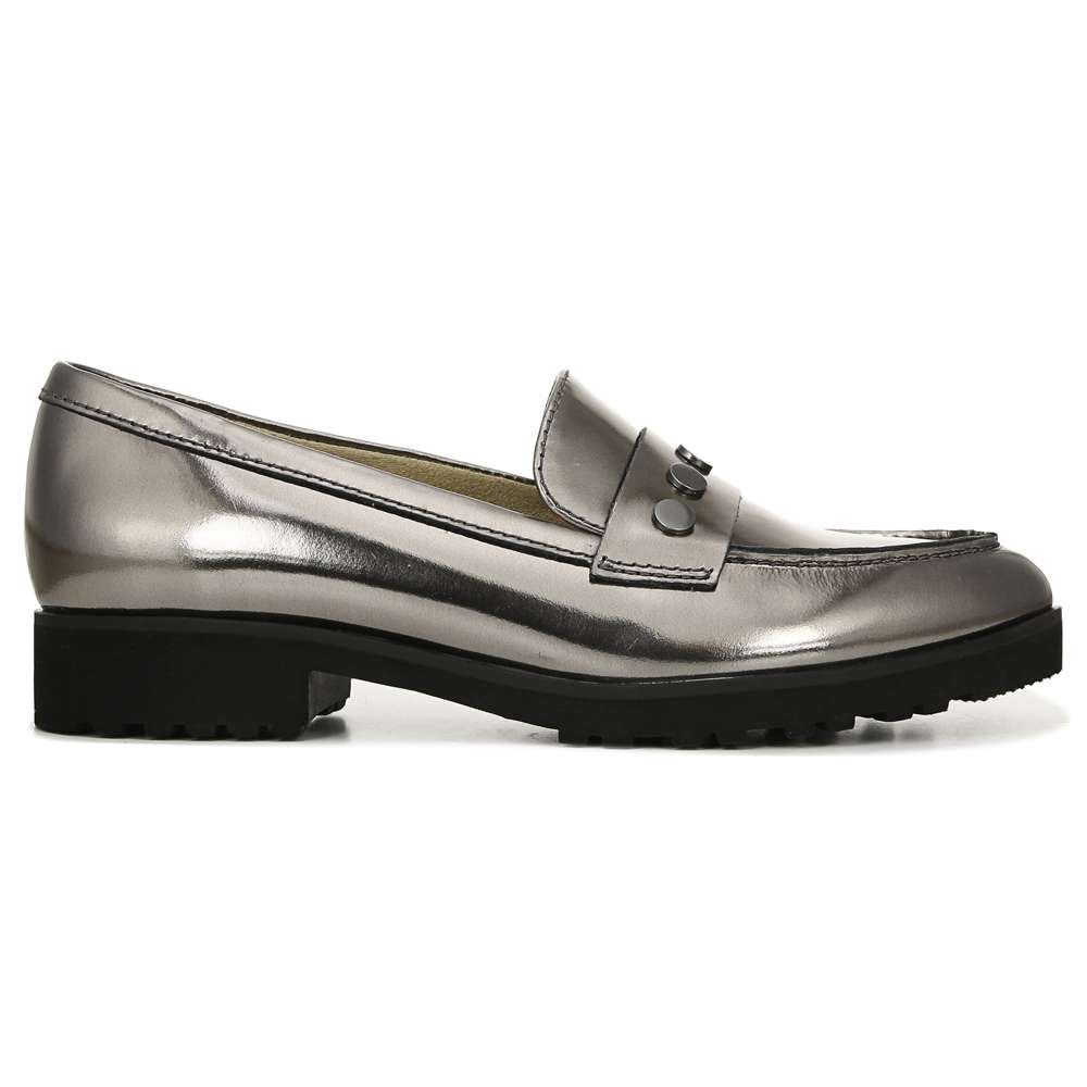 Gaia Slip-On Loafer - Pewter