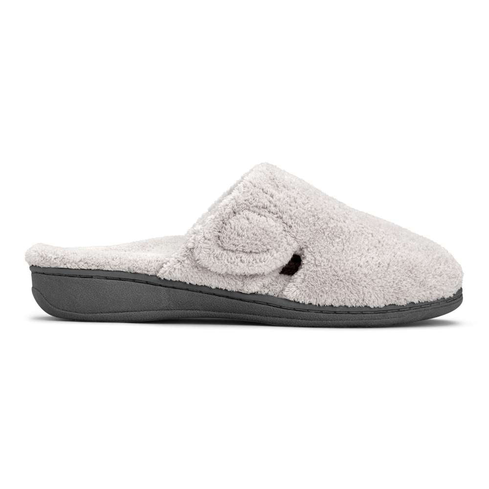 Gemma Mule Slipper - Light Grey