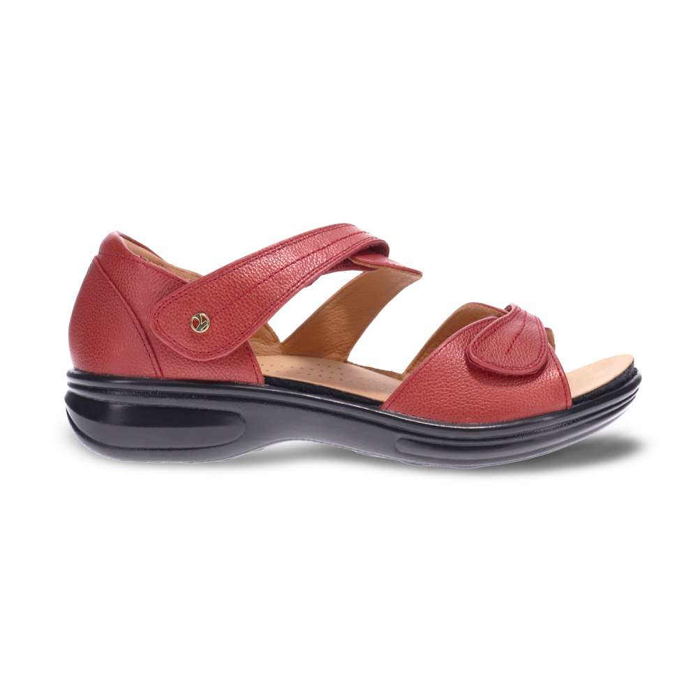 Geneva Sandal - Ruby Metallic