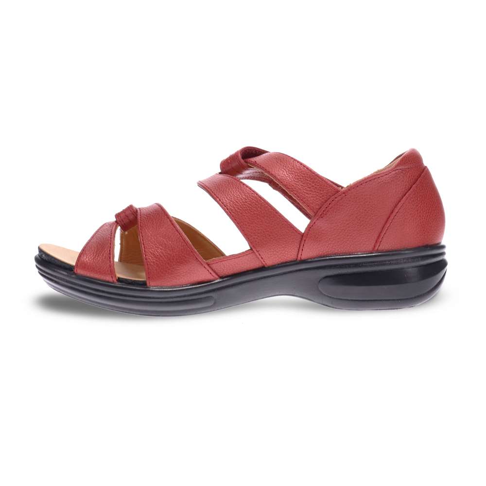 Geneva Sandal - Ruby Metallic