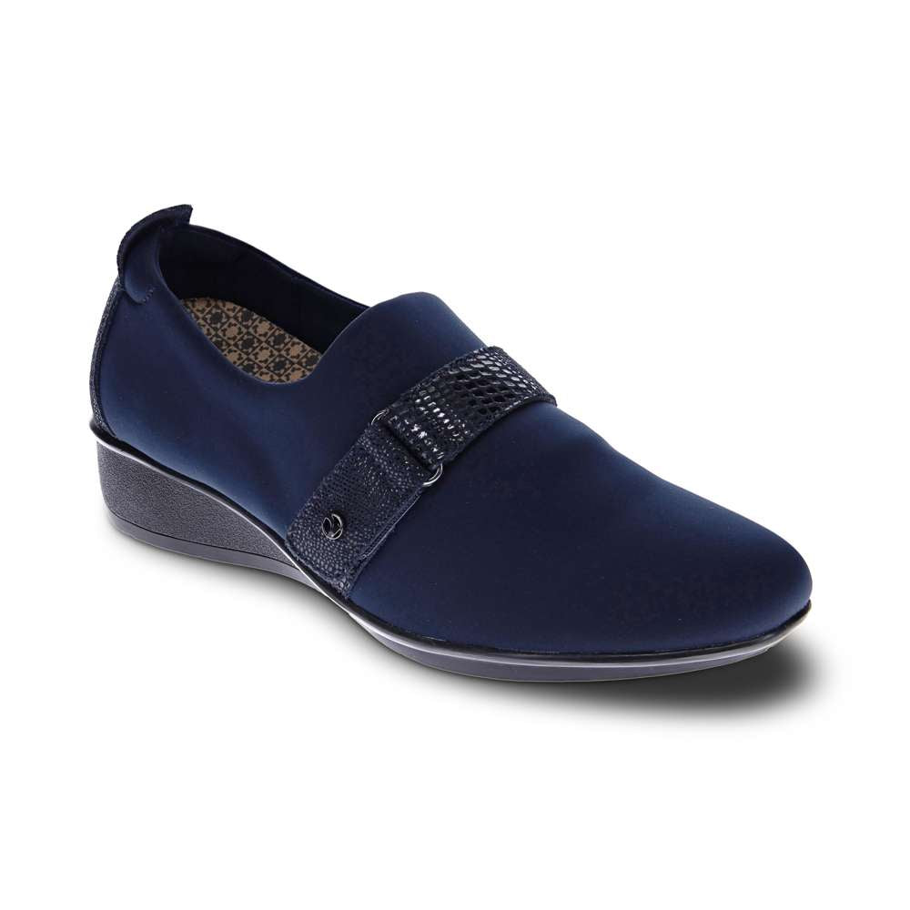 Genoa Stretch Loafer - Navy