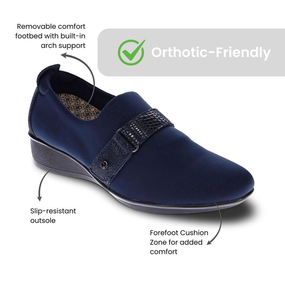 Genoa Stretch Loafer - Navy