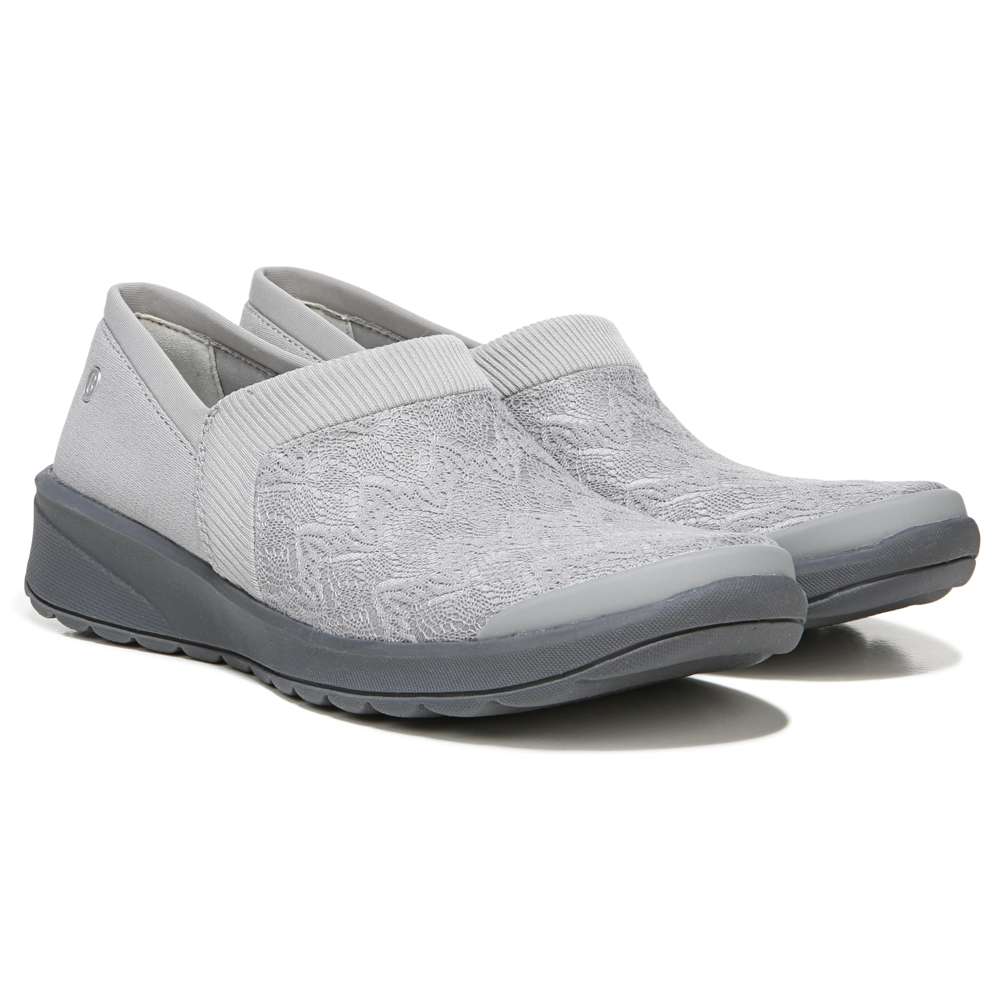 Gia Slip-On Casual Sneaker - Grey Knit