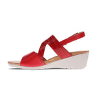Grenada Wedge - Red French/Croc