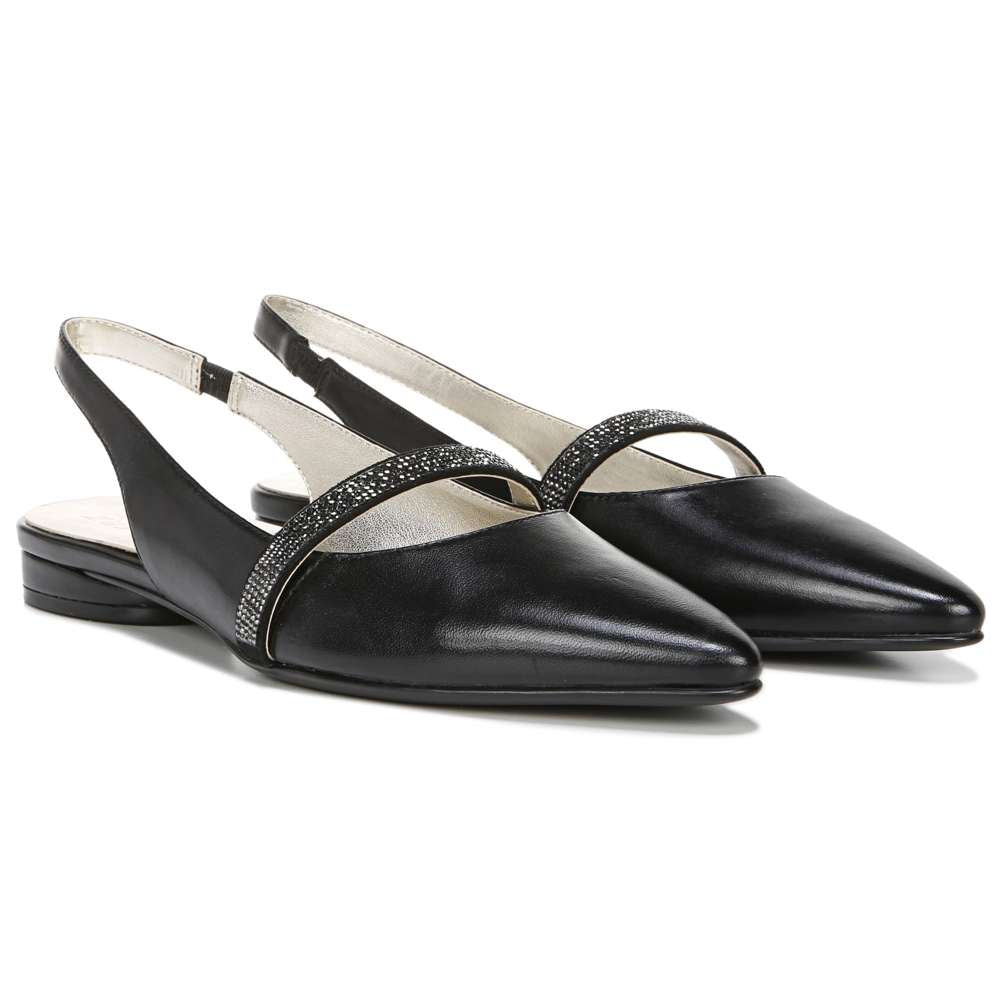 Hally Slingback Flat - Black