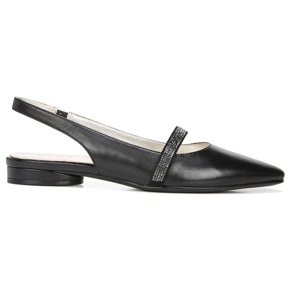 Hally Slingback Flat - Black