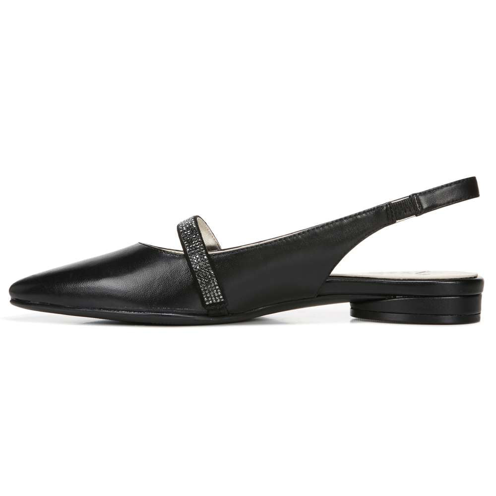 Hally Slingback Flat - Black