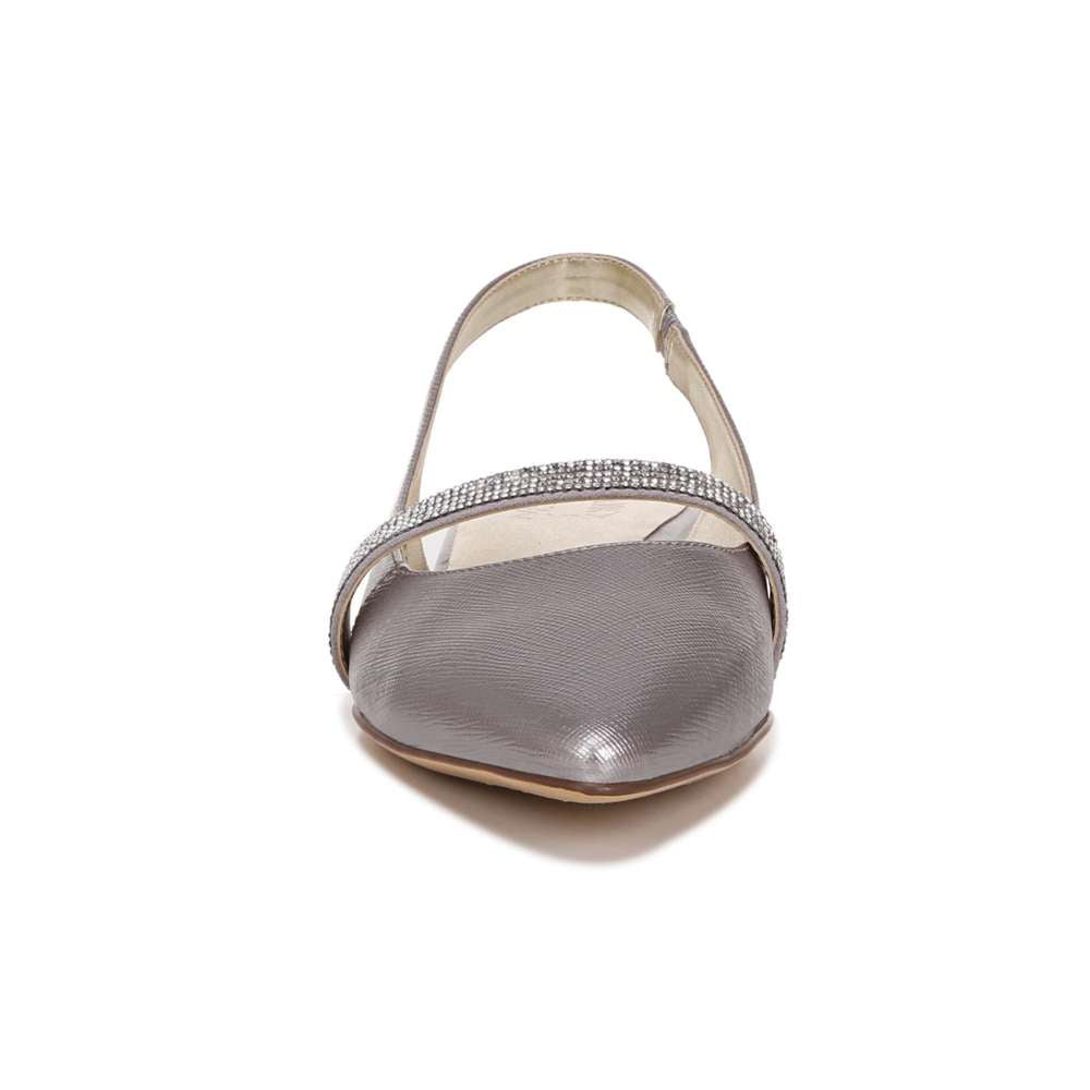 Hally Slingback Flat - Silver