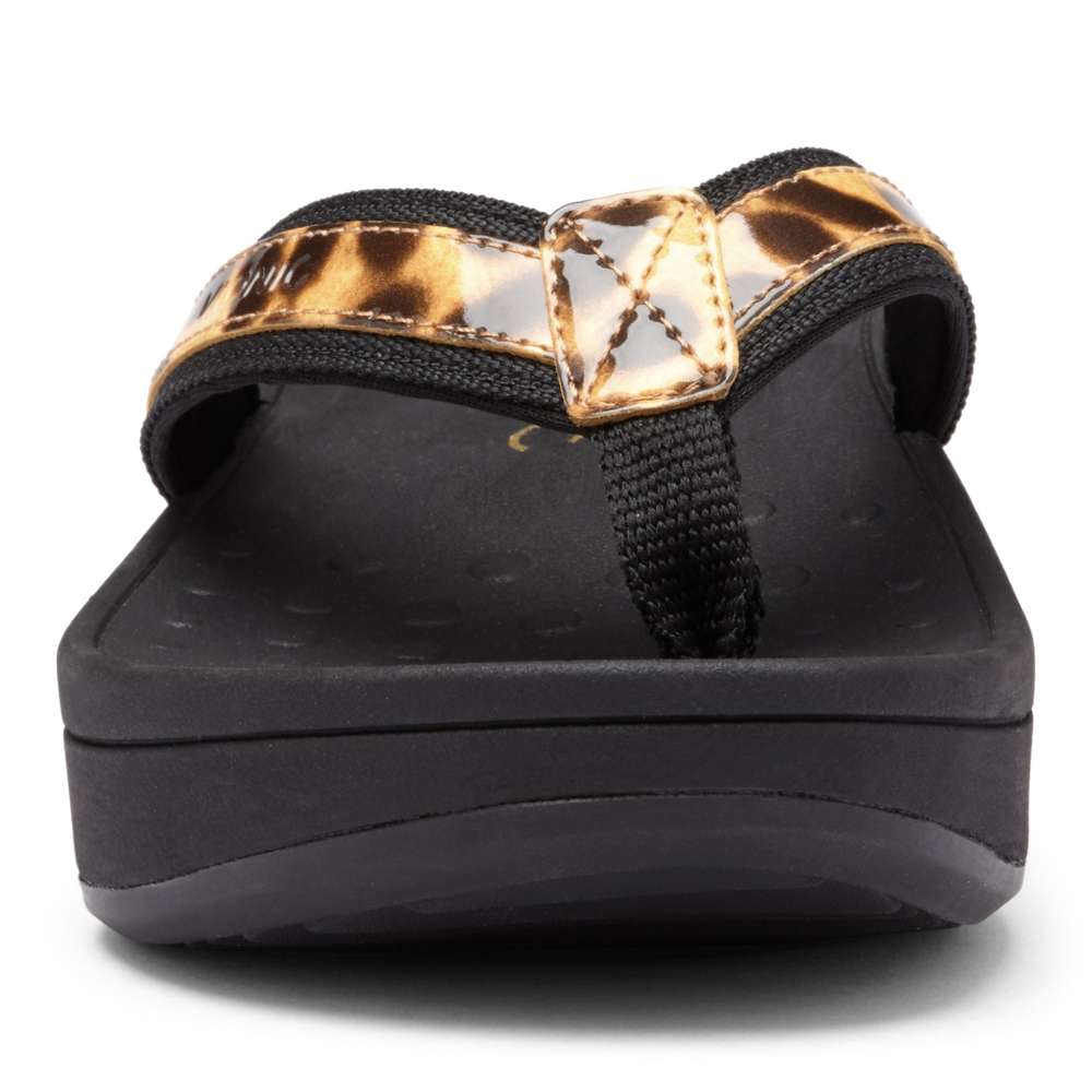 High Tide Platform Sandal - Tan Leopard