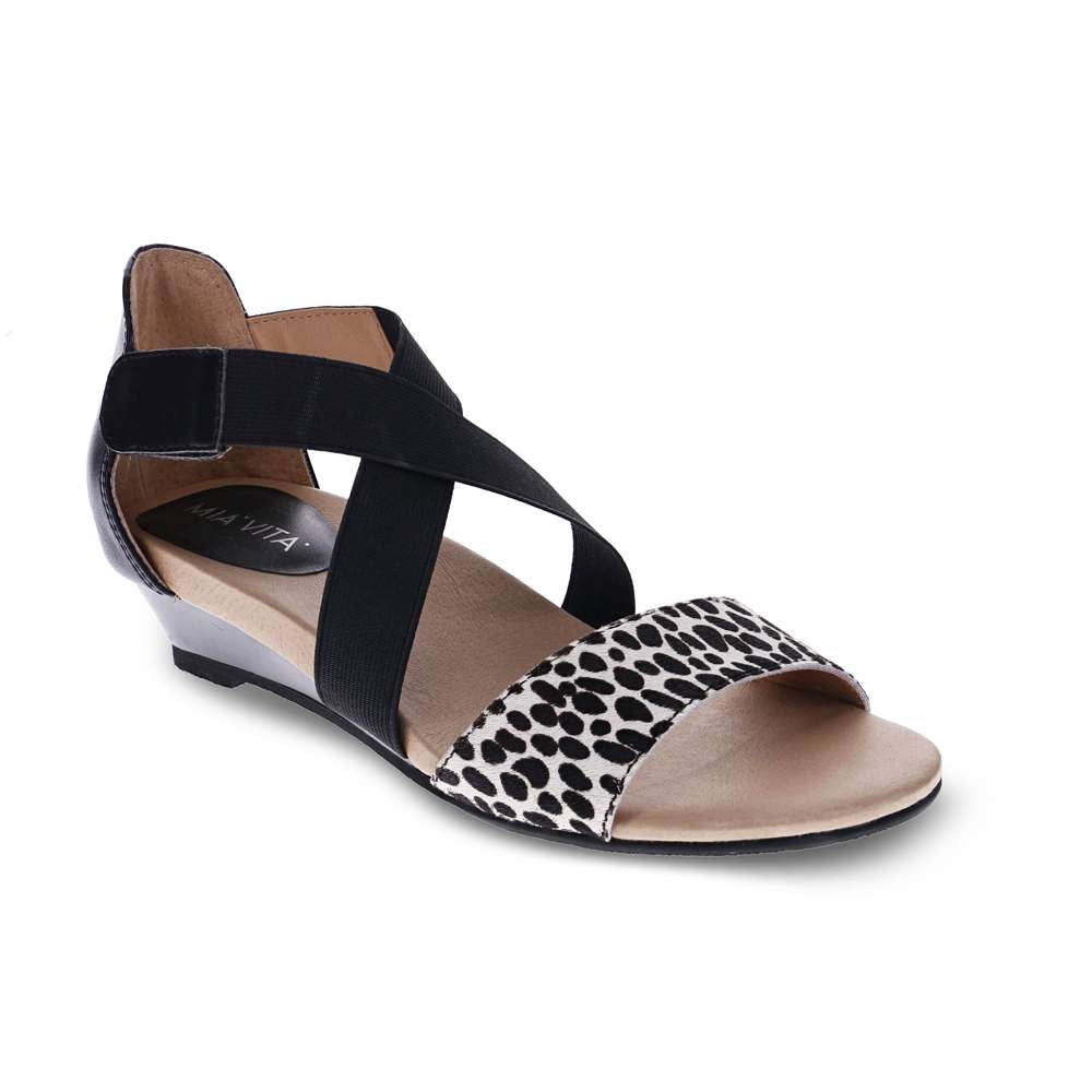 Hydro Wedge Sandal - Black Ocelot