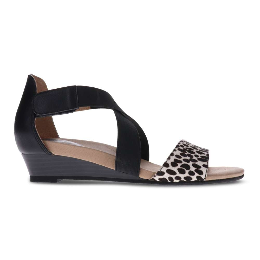 Hydro Wedge Sandal - Black Ocelot