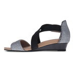Hydro Wedge Sandal - Black/White