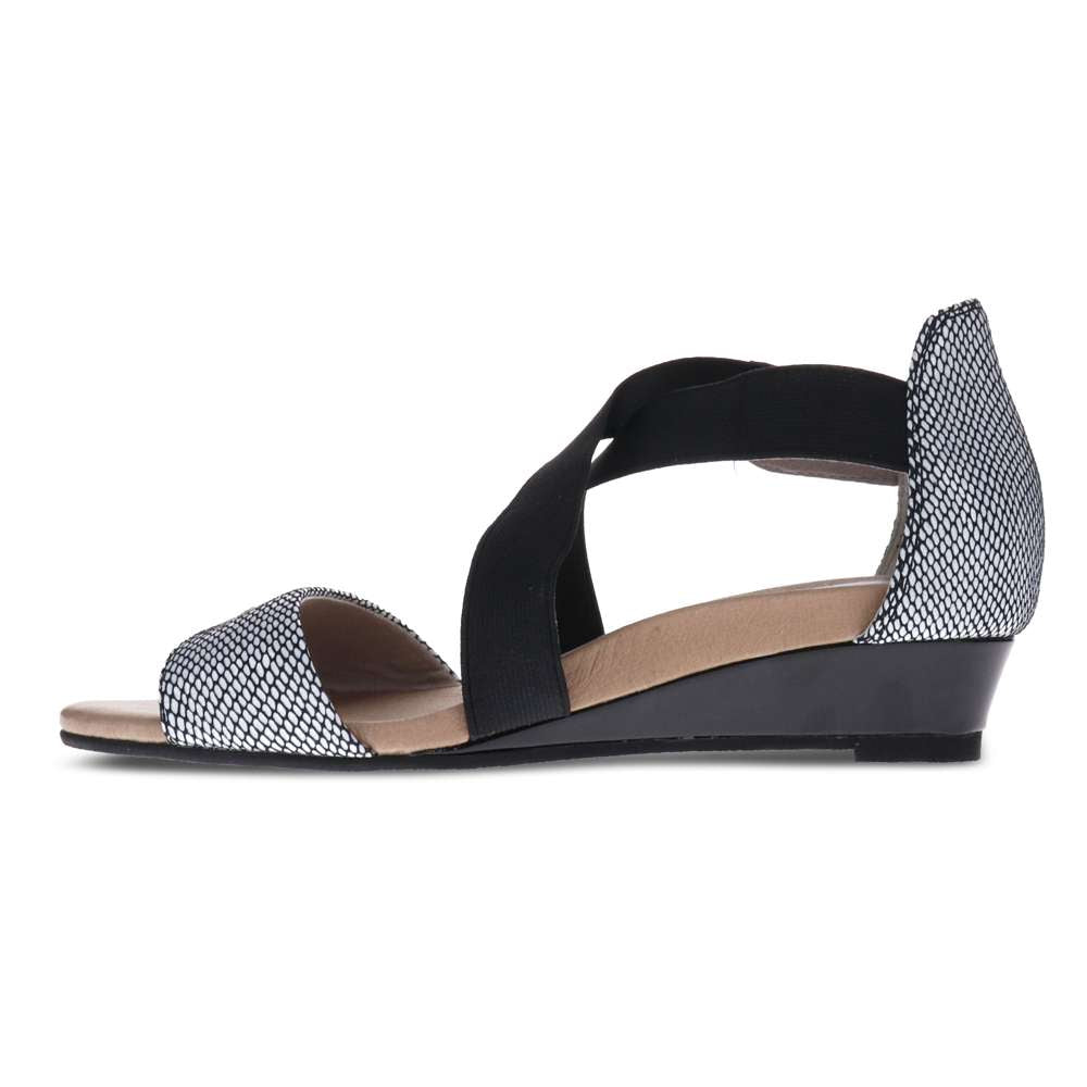 Hydro Wedge Sandal - Black/White