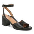 Isadora Heeled Sandal - Black Leather