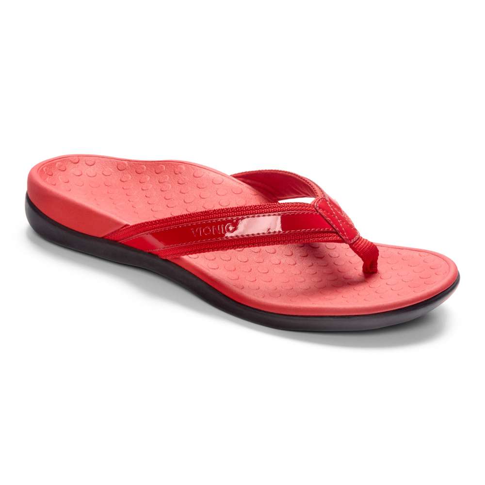 Islander Toe Post Sandal - Red