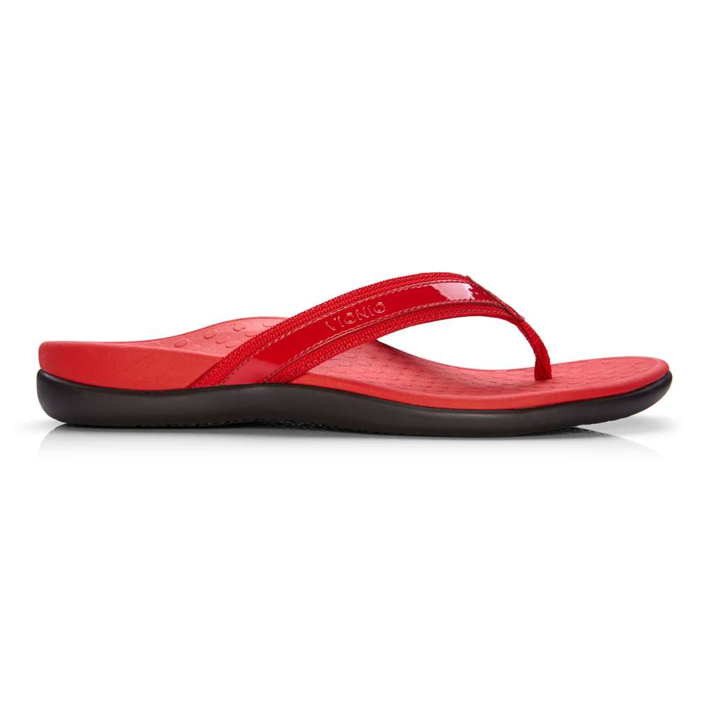 Islander Toe Post Sandal - Red