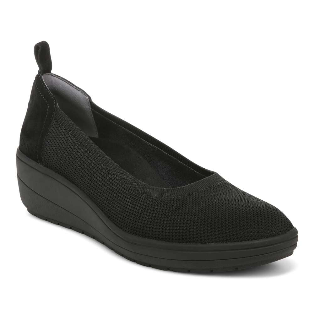Jacey Knit Wedge - Black