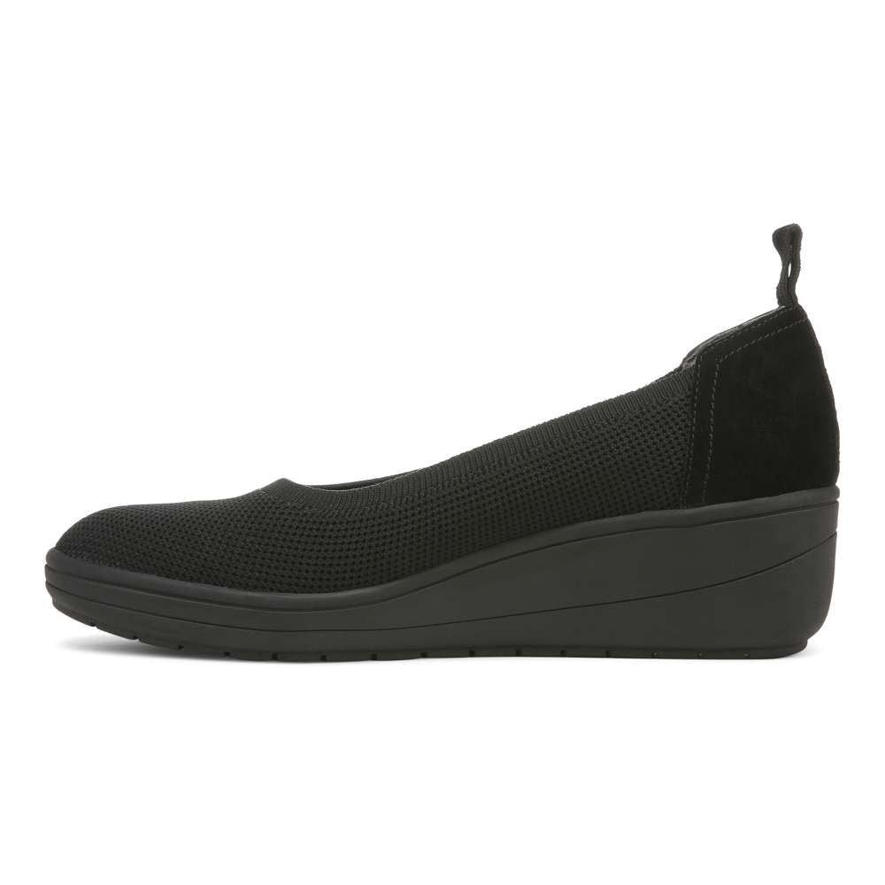 Jacey Knit Wedge - Black