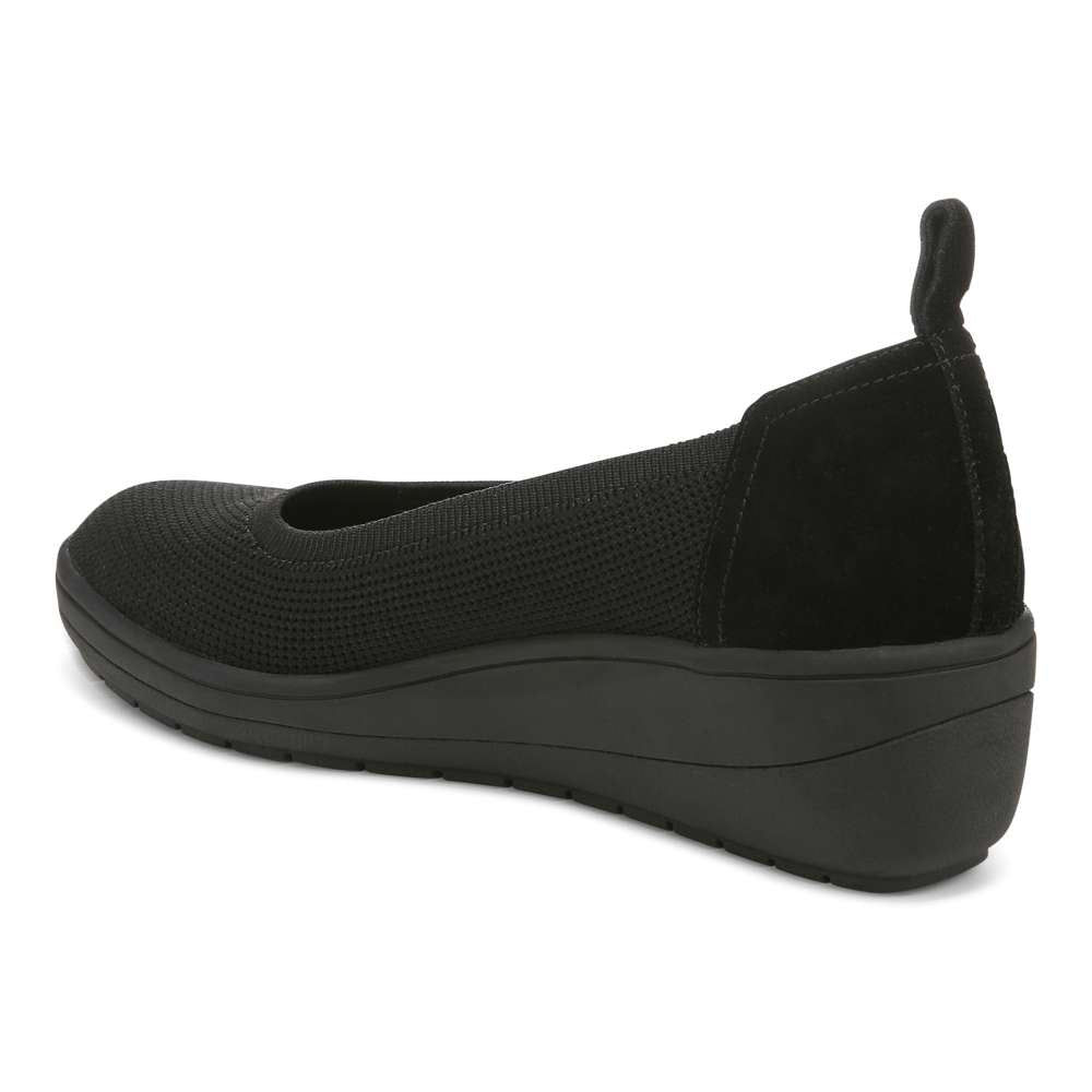 Jacey Knit Wedge - Black