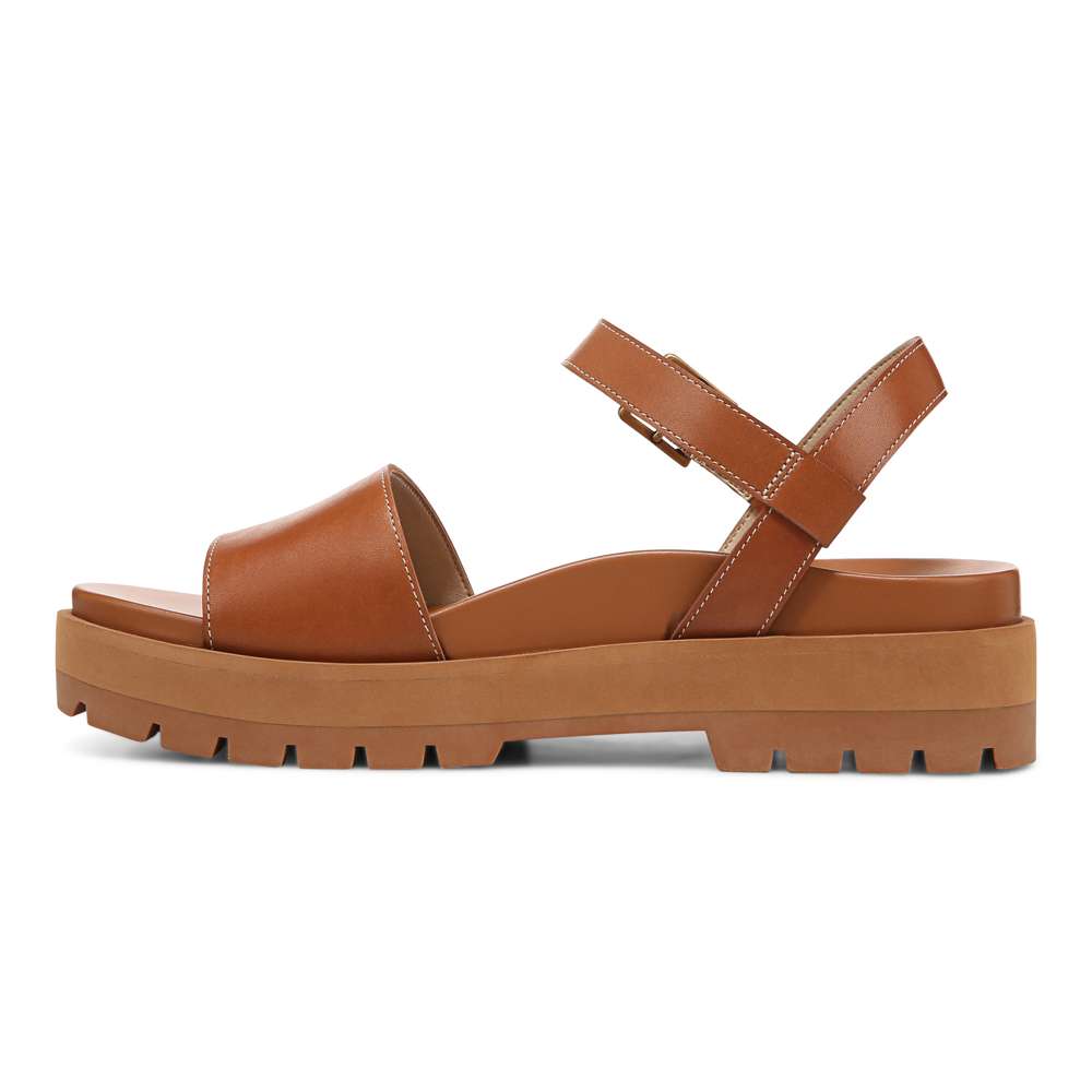 Jamie Flatform Lug Sandal - Tan
