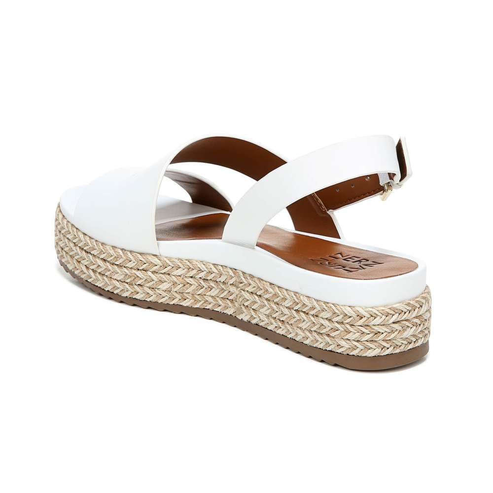 Jasmin Platform Sandal - White