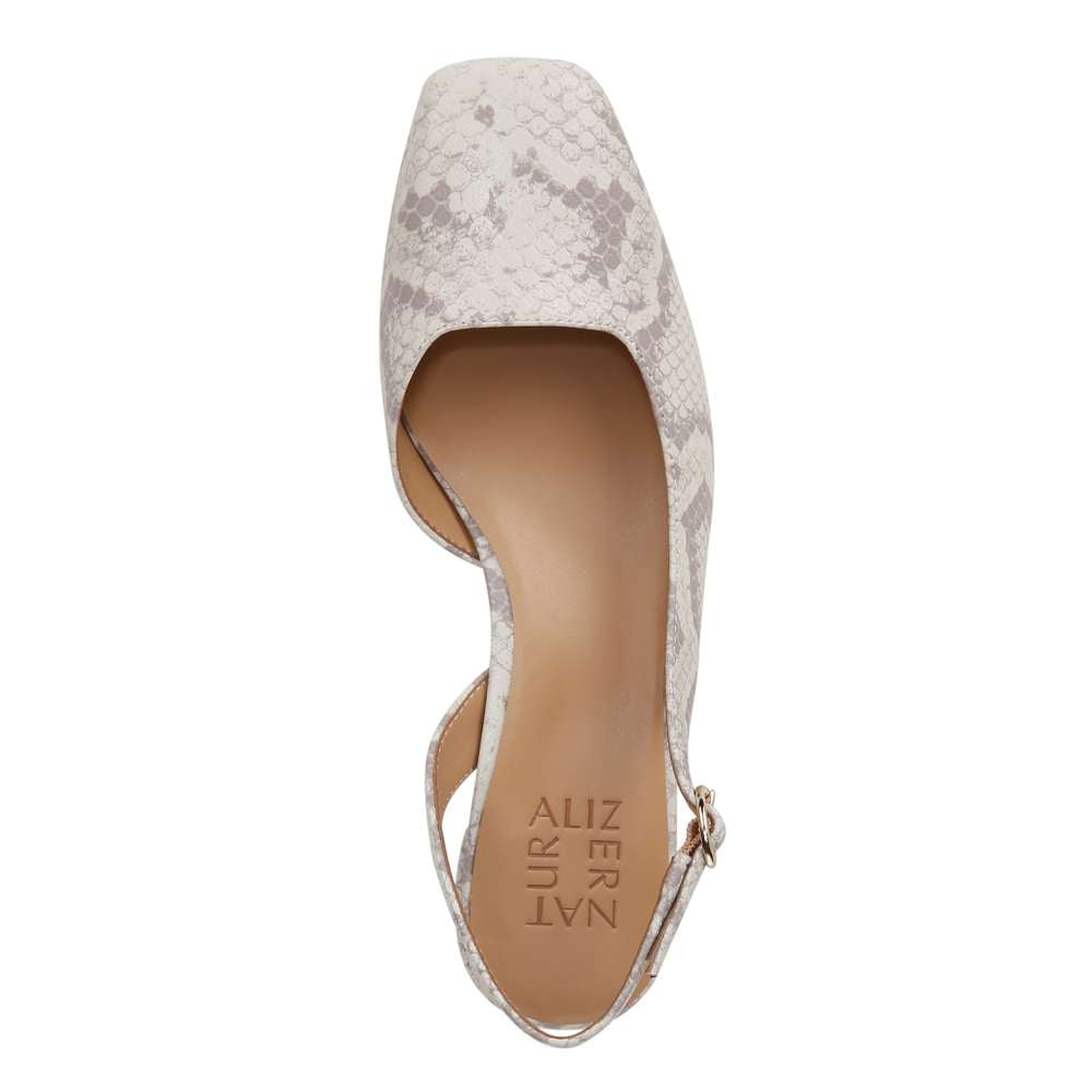 Jayla Slingback Heeled Sandal - White Multi