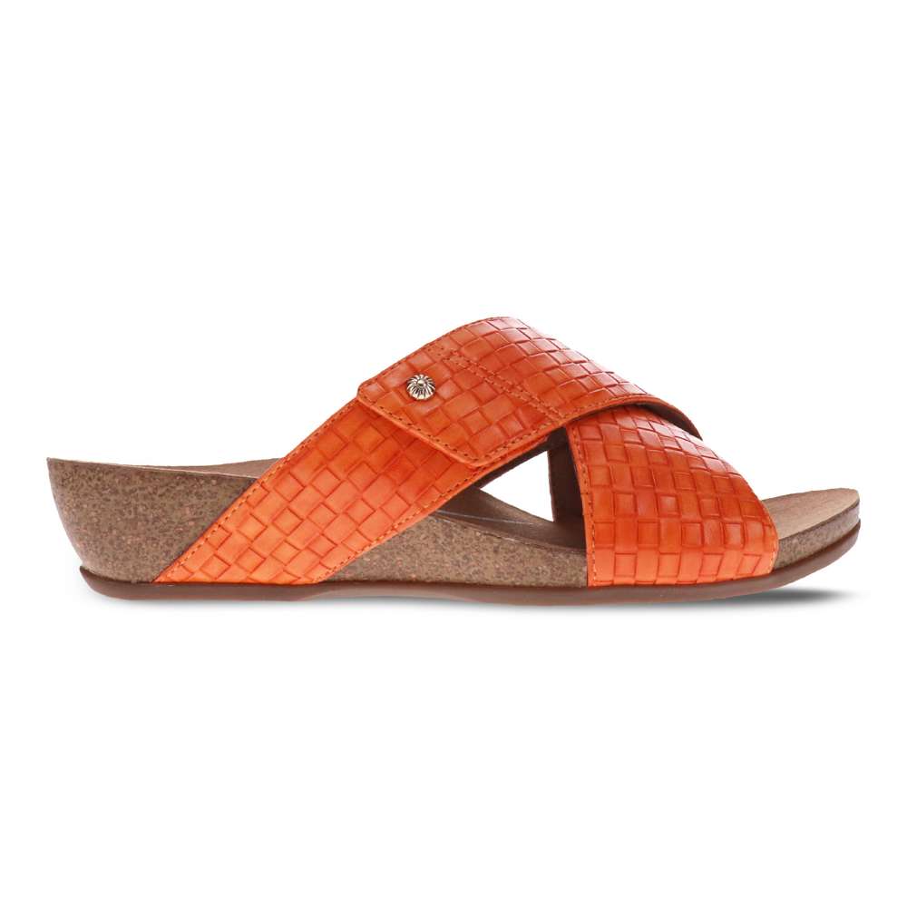 Jean Brick Wedge - Tangerine