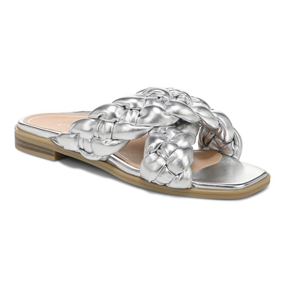 Kalina Slide - Silver Metallic