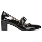 Karissa Mary-Jane Pump - Black Patent