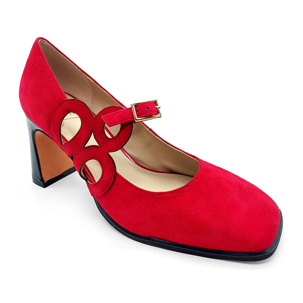 Katie N Me Women's Tranquil Red Suede