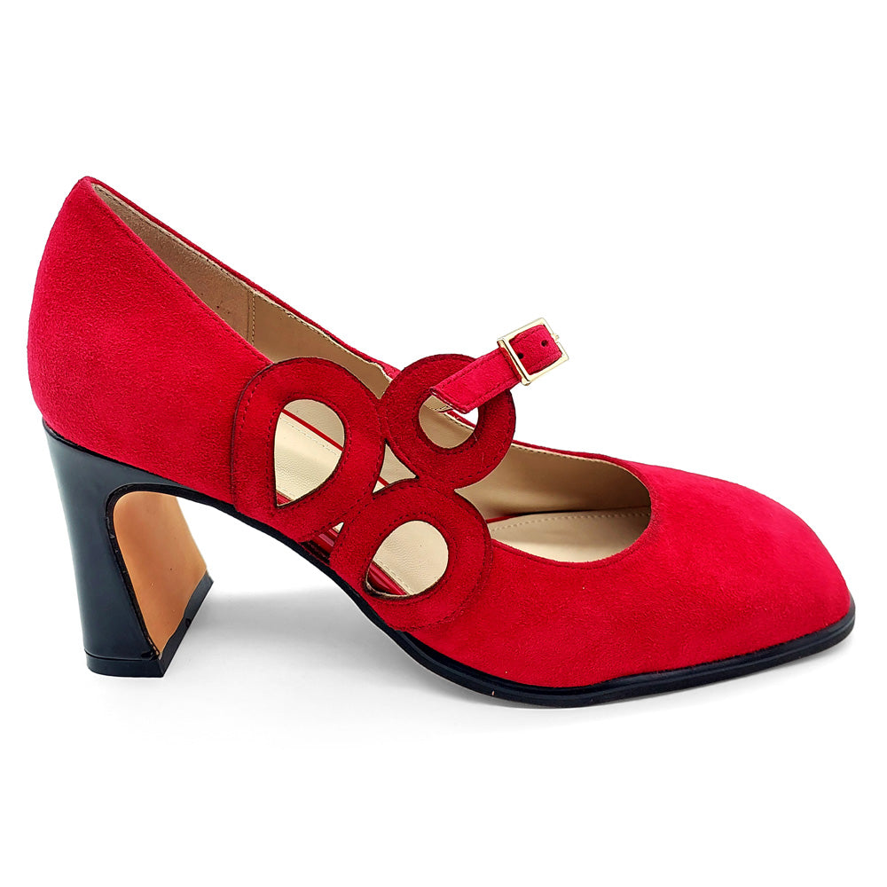 Katie N Me Women's Tranquil Red Suede