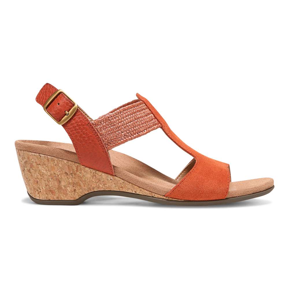 Kaytie Wedge Sandal - Clay
