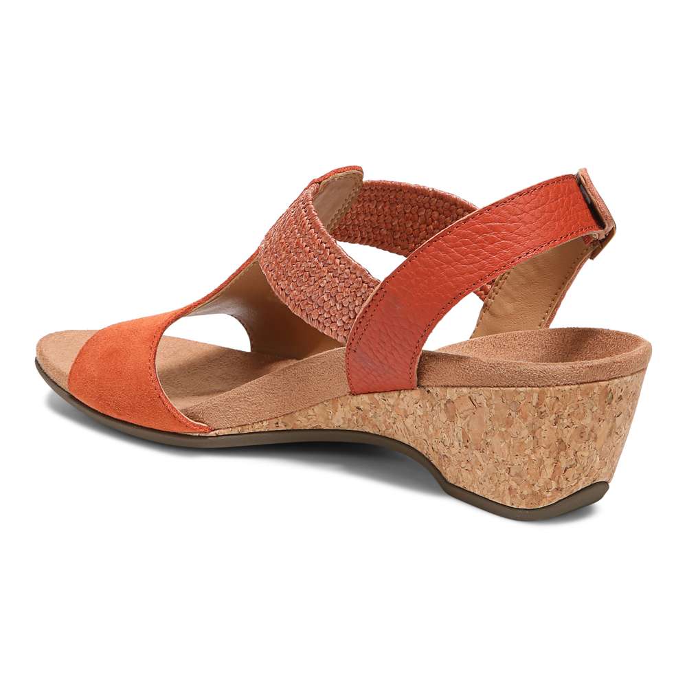 Kaytie Wedge Sandal - Clay