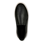 Kearny Platform Slip-On Casual Sneaker - Black Leather