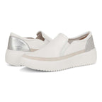 Kearny Platform Slip-On Casual Sneaker - White Leather