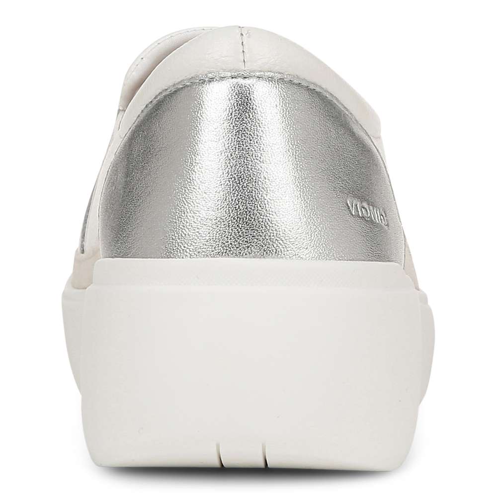 Kearny Platform Slip-On Casual Sneaker - White Leather