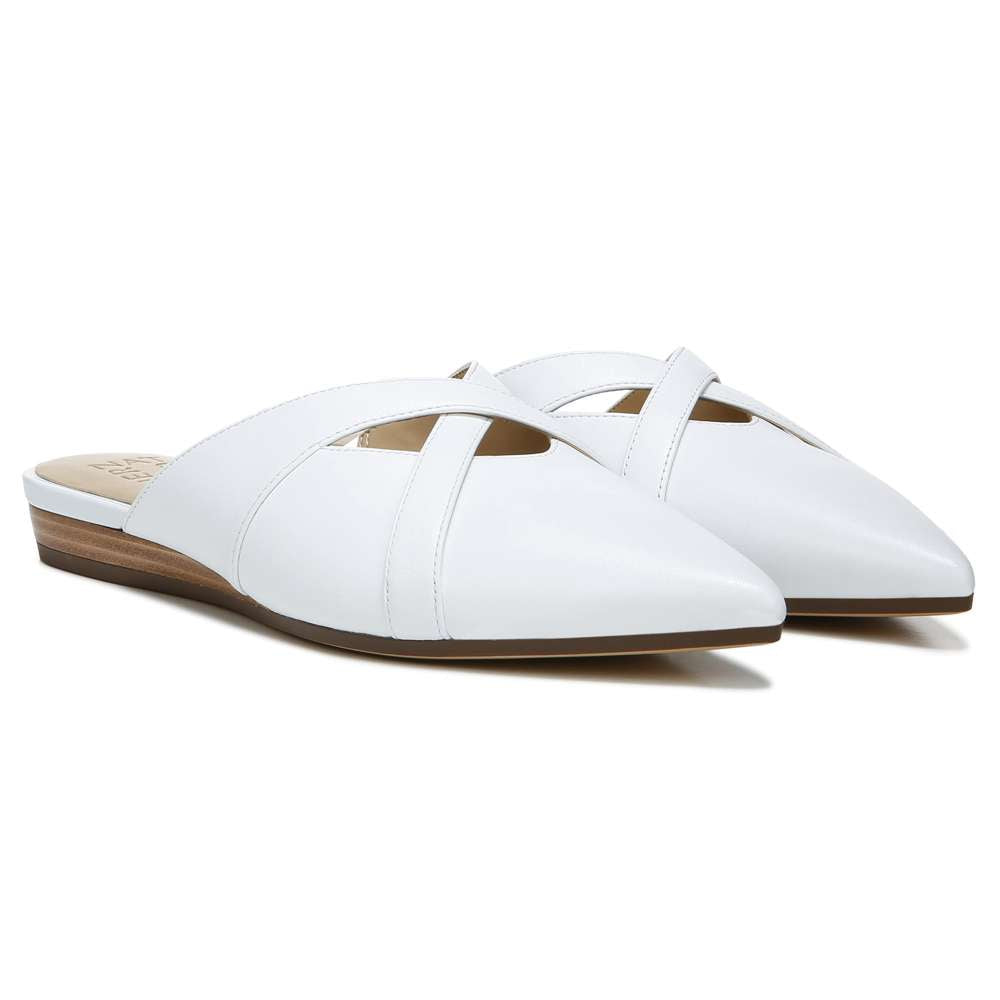 Keira Dress Mule - White