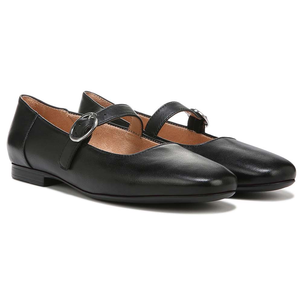 Kelly Mary-Jane Flat - Black
