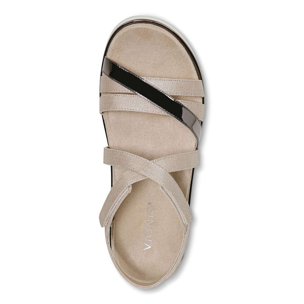 Kellyn Flatform Sandal - Moonlight Linen