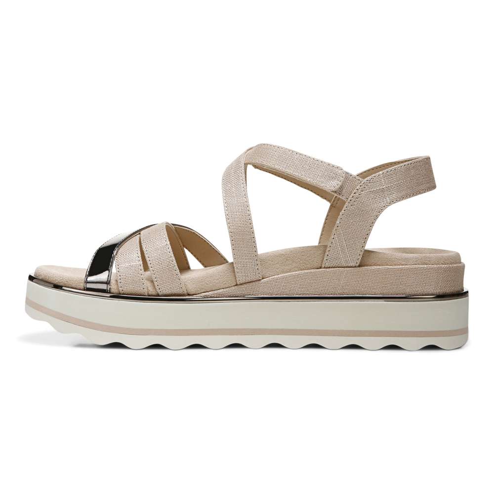 Kellyn Flatform Sandal - Moonlight Linen
